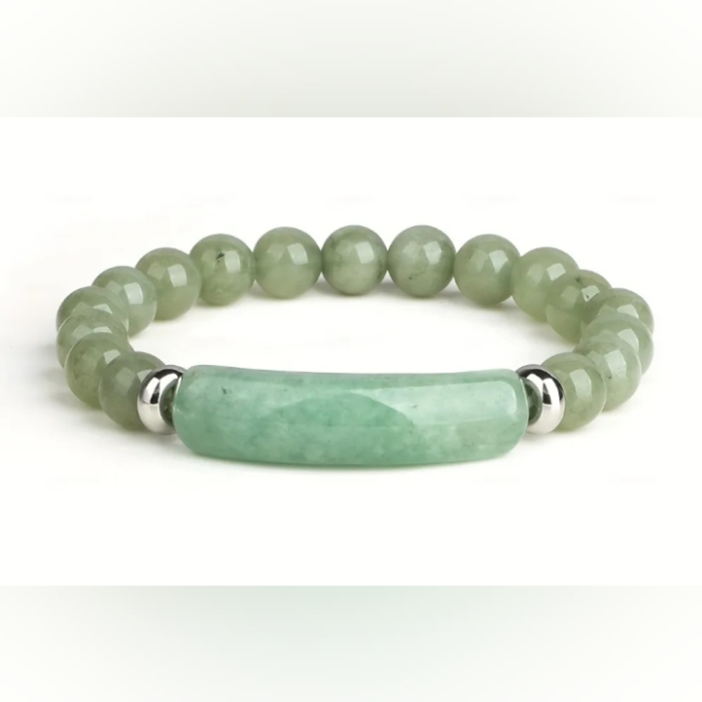 SOLD OUT Green Gem Beaded Bracelets - Picture 1 of 3